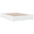 Estructura cama con cajones madera ingeniería blanca 160x200