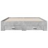 Cama con cajones madera ingeniería gris hormigón 140x200