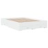 Cama con cajones madera de ingeniería blanca 140x190