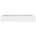 Cama con cajones madera de ingeniería blanca 140x190