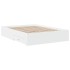 Cama con cajones madera de ingeniería blanca 140x190