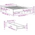 Cama con cajones madera de ingeniería blanca 140x190