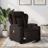 Sillón reclinable de masaje eléctrico tela marrón