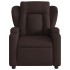 Sillón reclinable de masaje eléctrico tela marrón