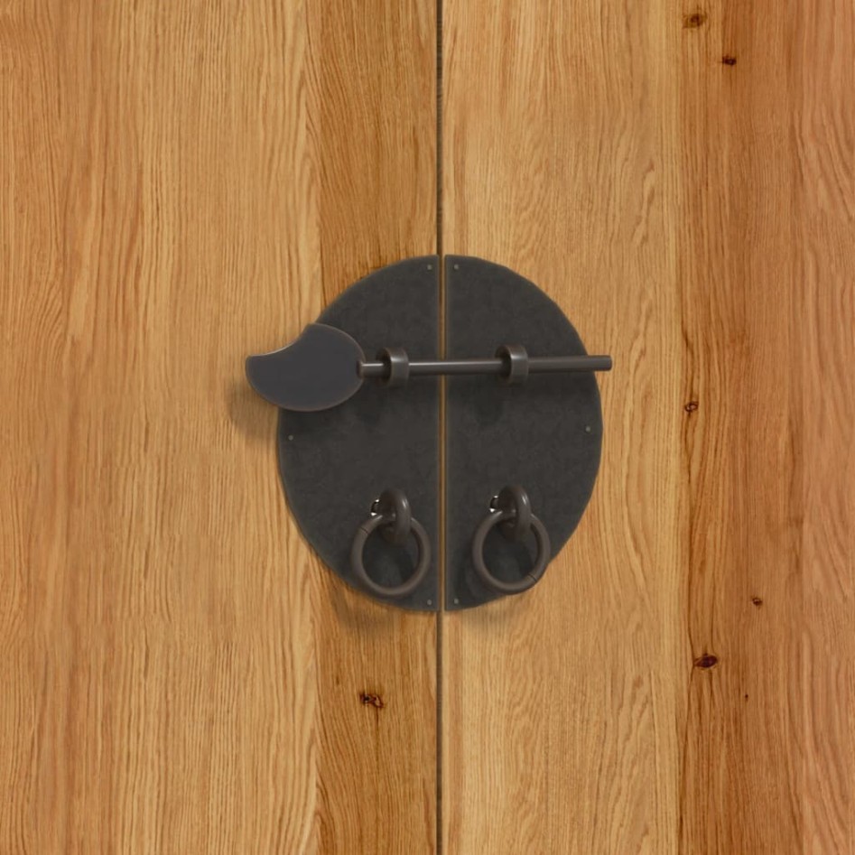 Conjunto de muebles de baño 2 piezas madera maciza de