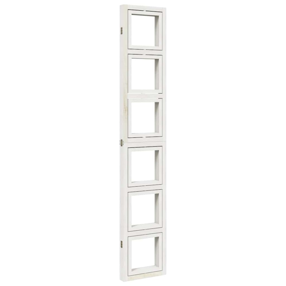 Biombo separador de 4 paneles madera maciza Paulownia