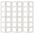 Biombo separador de 6 paneles madera maciza Paulownia