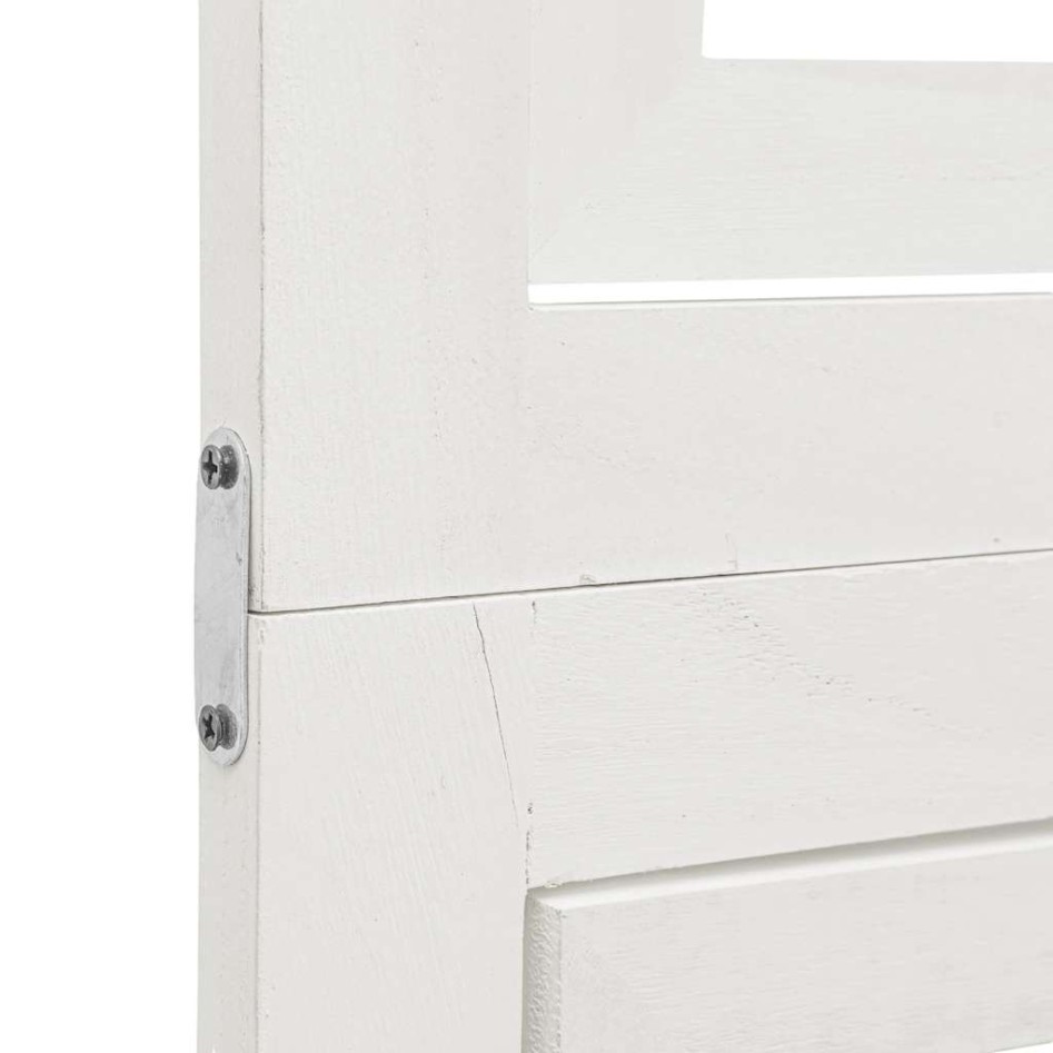 Biombo separador de 6 paneles madera maciza Paulownia