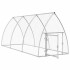 Jaula para gallinas acero galvanizado plateado 300x105x120