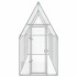 Jaula para gallinas acero galvanizado plateado 400x100x190