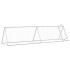 Jaula para gallinas acero galvanizado plateado 400x105x91
