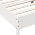 Estructura de cama sin colchón madera de pino blanca 120x200
