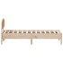 Estructura de cama sin colchón madera maciza de pino 90x190