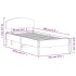 Estructura de cama sin colchón madera maciza de pino 90x190