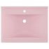 Lavabo de lujo con grifo cerámica 60x46 cm rosa