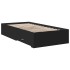 Cama con cajones madera de ingeniería negro 90x190