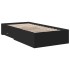 Cama con cajones madera de ingeniería negro 90x190