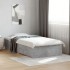 Cama con cajones madera ingeniería gris hormigón 100x200