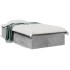 Cama con cajones madera ingeniería gris hormigón 100x200