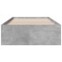 Cama con cajones madera ingeniería gris hormigón 100x200
