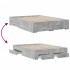 Cama con cajones madera de ingeniería gris hormigón 120x190