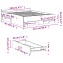 Cama con cajones madera de ingeniería gris hormigón 120x190