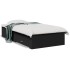 Cama con cajones madera de ingeniería negro 100x200