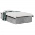 Cama con cajones madera ingeniería gris hormigón 90x190