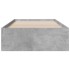 Cama con cajones madera ingeniería gris hormigón 90x190