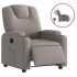 Sillón reclinable eléctrico tela gris