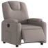 Sillón reclinable eléctrico tela gris