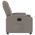 Sillón reclinable eléctrico tela gris