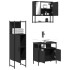 Juego de muebles de baño 3 pzas madera contrachapada