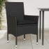 Sillones de jardín con cojines 2 uds ratán sintético