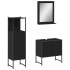 Set de muebles de baño 3 piezas madera contrachapada