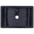 Lavabo de mármol negro con brillo 45x30x12