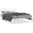 Estructura cama sin colchón con cabecero metal blanco