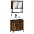 Set de muebles baño 2 pzas madera contrachapada roble