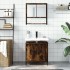 Set de muebles baño 2 pzas madera contrachapada roble