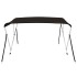 Toldo bimini de 3 arcos negro 183x196x137