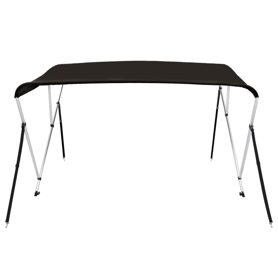 Toldo bimini de 3 arcos negro 183x196x137