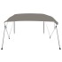 Toldo bimini de 4 arcos gris 243x196x137