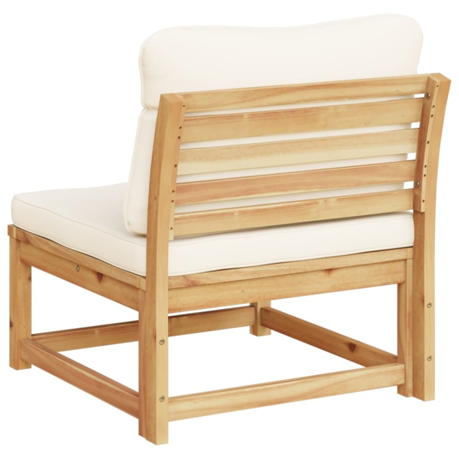 Sofá de jardín con cojines madera maciza