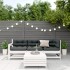 Set muebles jardín 4 pzas con cojines madera maciza pino