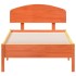 Estructura de cama sin colchón madera maciza marrón 90x190