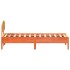 Estructura de cama sin colchón madera maciza marrón 90x190