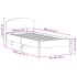 Estructura de cama sin colchón madera maciza marrón 90x190