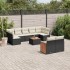 Set de sofás de jardín 10 pzas cojines ratán sintético