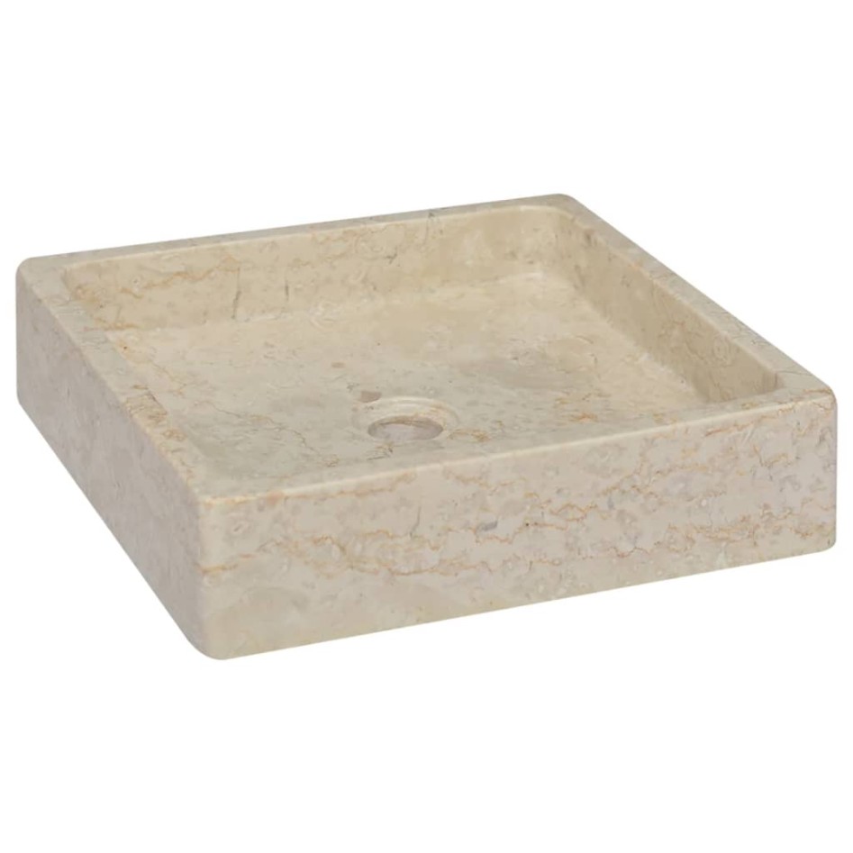 Lavabo crema mármol 40x40x10