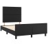 Estructura de cama sin colchón cuero sintético negro 120x190